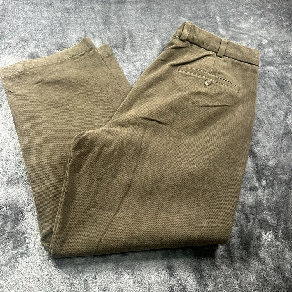 Brooks Brothers Hudson Pants Mens 38/30Advantage Chino Slacks (525) Brown